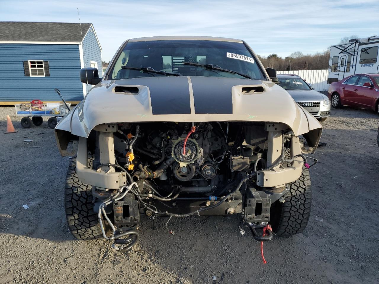 2019 RAM 1500 VIN 1C6RR7GT7KS736857 Copart auction photo, front end / minor dent/scratches damage thumbnail 5