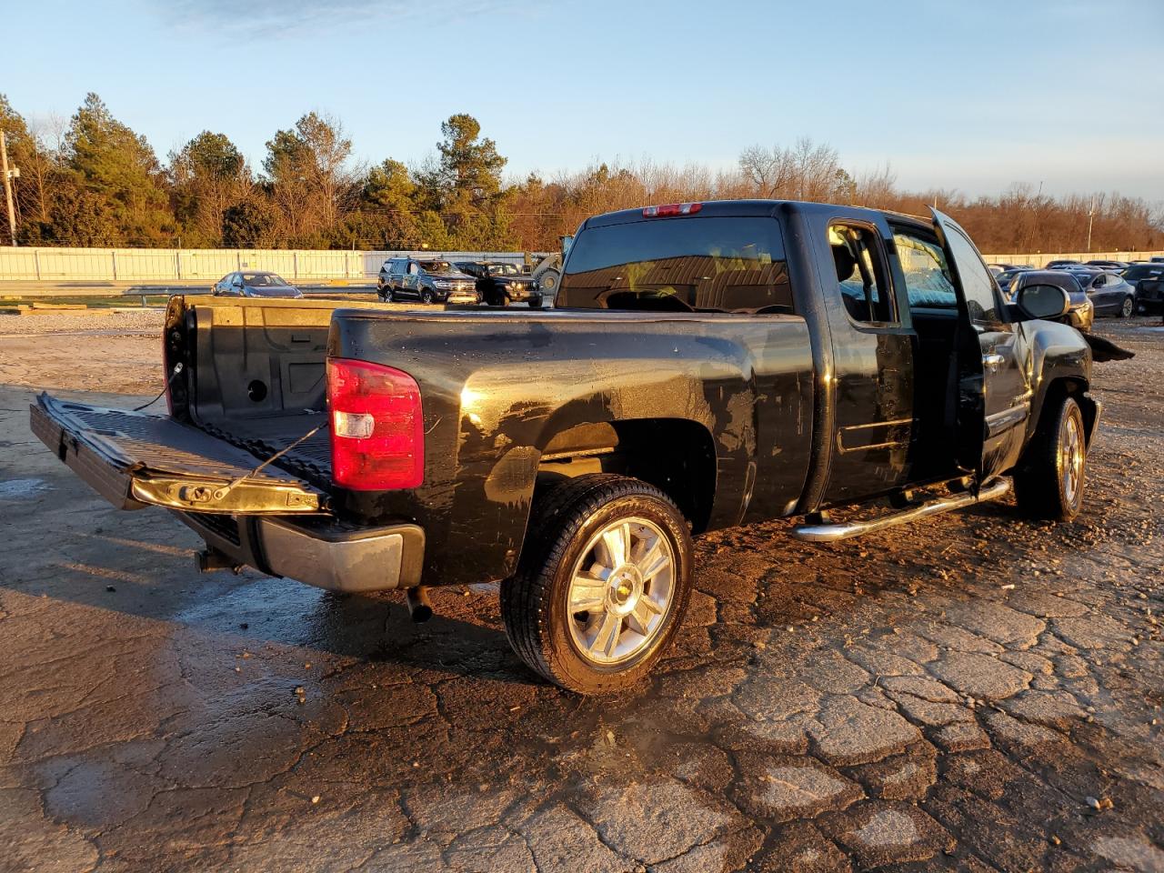 2012 Chevrolet Silverado VIN 1GCRCSE01CZ140416 Copart auction photo, all over damage thumbnail 3