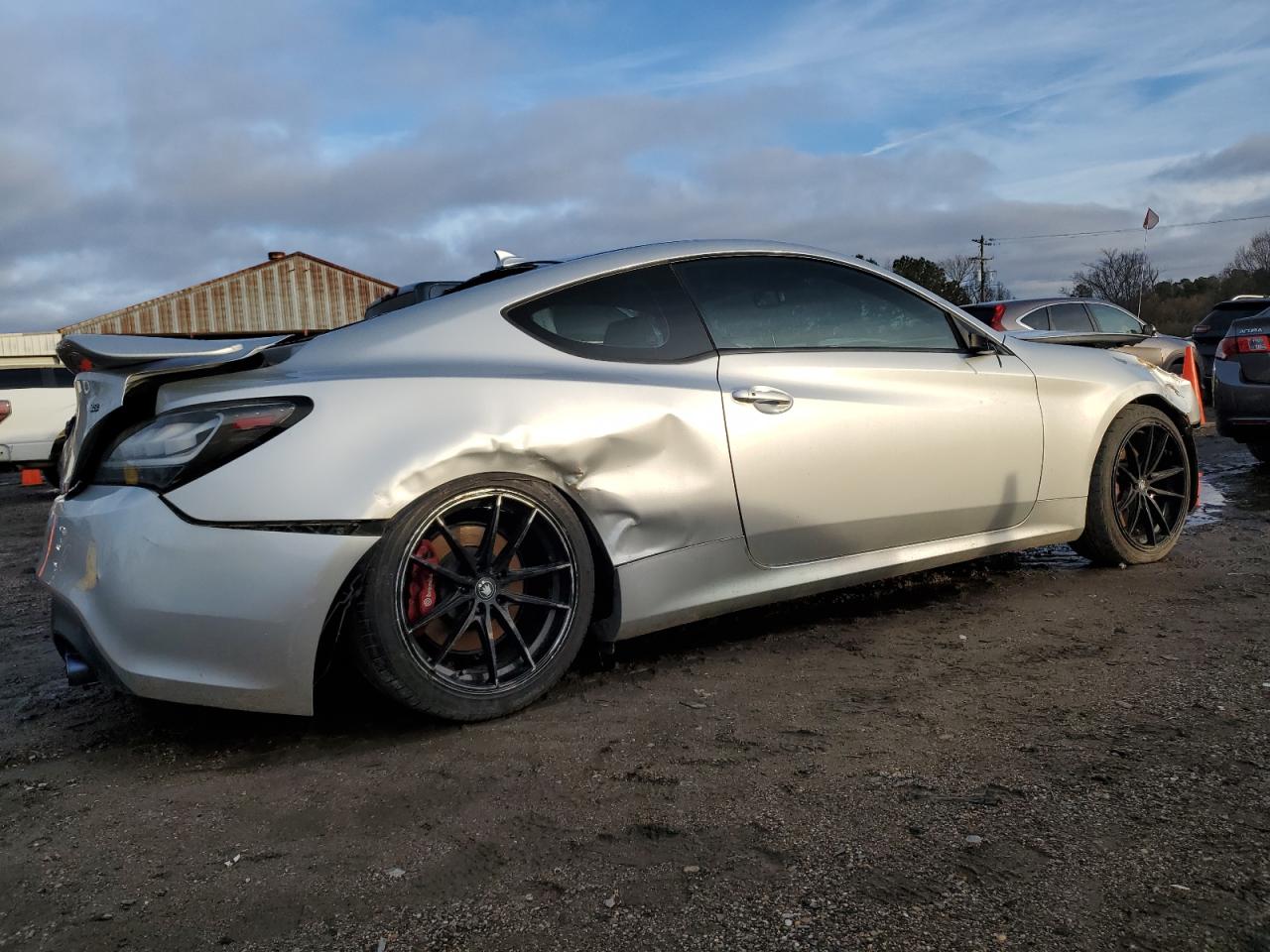 2013 Hyundai Genesis VIN KMHHU6KJ0DU107687 Copart auction photo, all over damage thumbnail 3