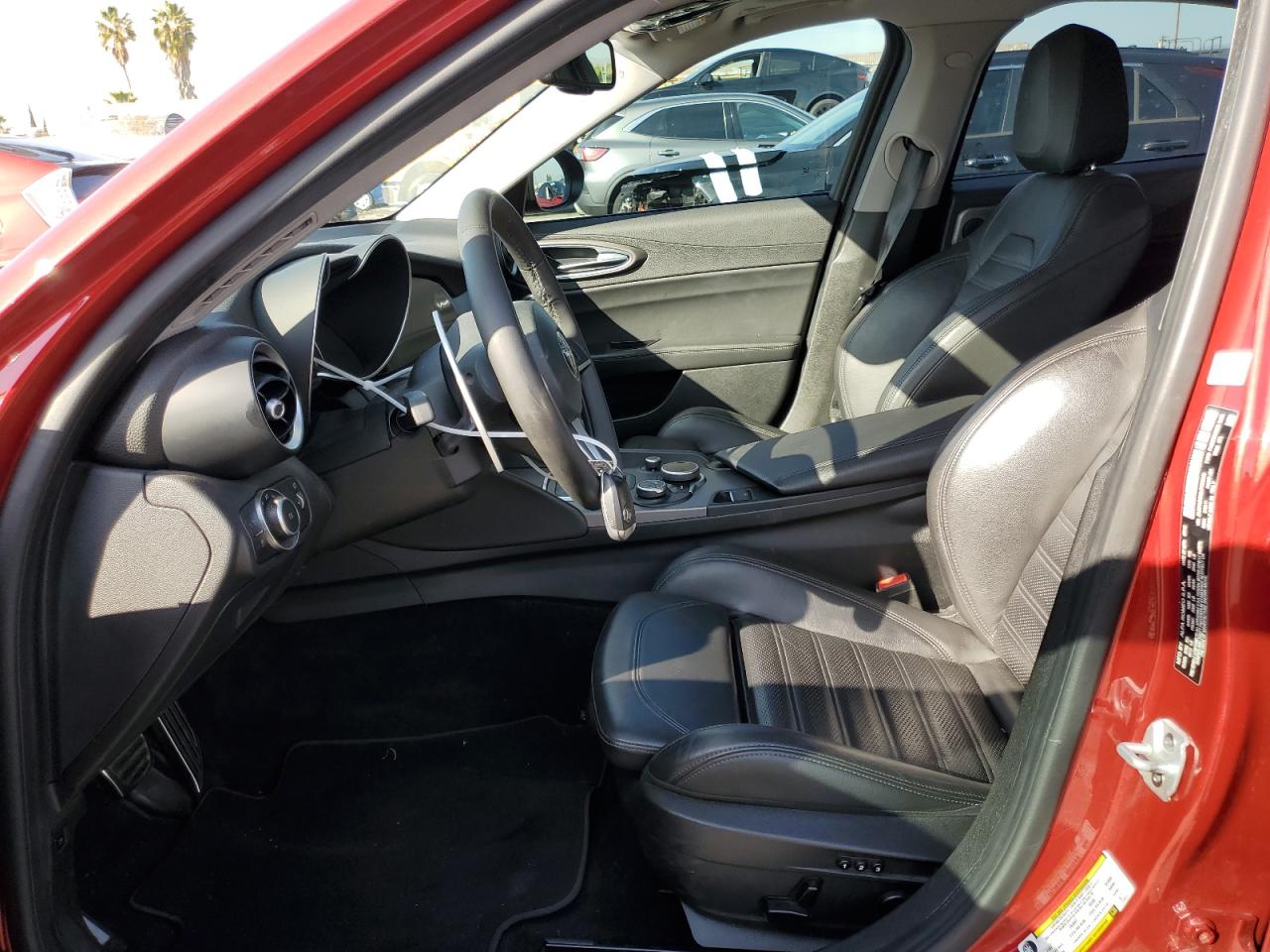 2018 Alfa Romeo Giulia VIN ZARFAECN2J7598649 Copart auction photo, front end / side damage thumbnail 7