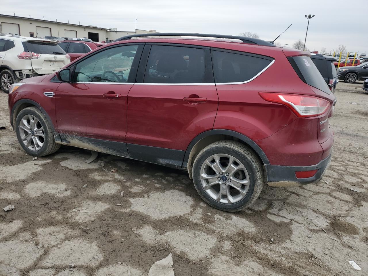 2015 Ford Escape VIN 1FMCU9G92FUA40779 Copart auction photo, side / front end damage thumbnail 2