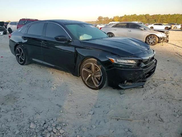 2021 Honda Accord VIN 1HGCV1F39MA102839 Copart auction photo, front end / side damage thumbnail 11