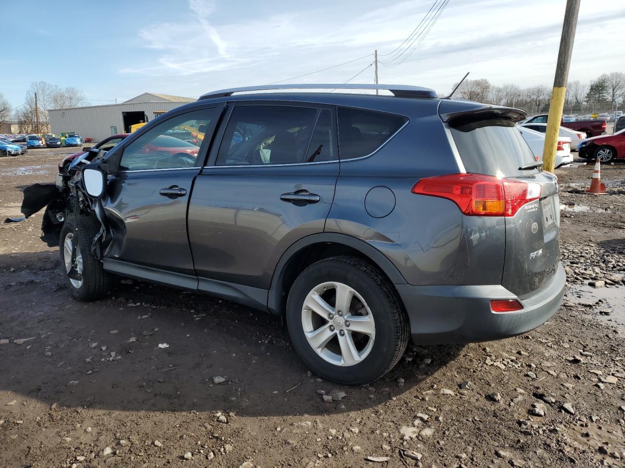 2014 Toyota RAV 4 VIN JTMRFREV9ED080820 Copart auction photo, front end / side damage thumbnail 2