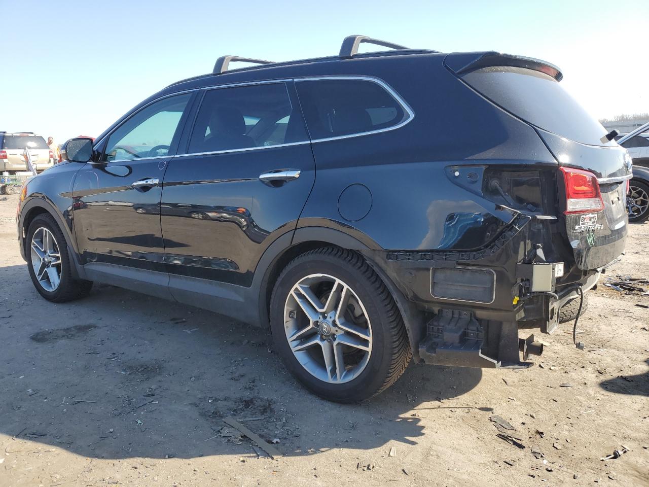 2017 Hyundai Santa Fe VIN KM8SR4HF3HU249147 Copart auction photo, rear end damage thumbnail 2