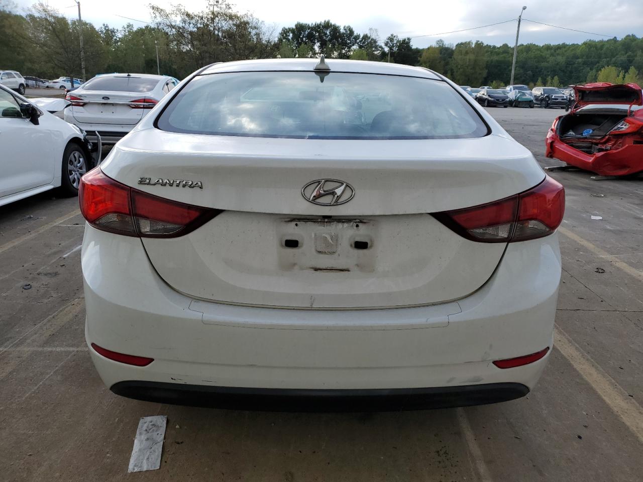 2016 Hyundai Elantra VIN 5NPDH4AE2GH662493 Copart auction photo, front end / all over damage thumbnail 6