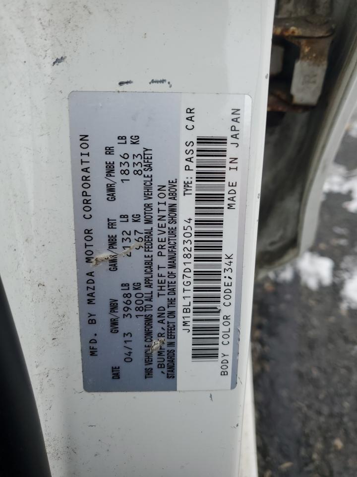 2013 Mazda 3 VIN JM1BL1TG7D1823054 Copart auction photo, all over damage thumbnail 13