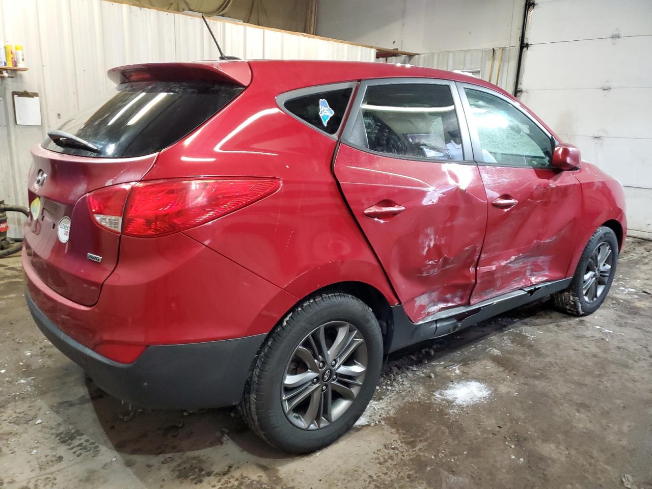 2015 Hyundai Tucson VIN KM8JTCAF4FU101751 Copart auction photo, side / minor dent/scratches damage thumbnail 3