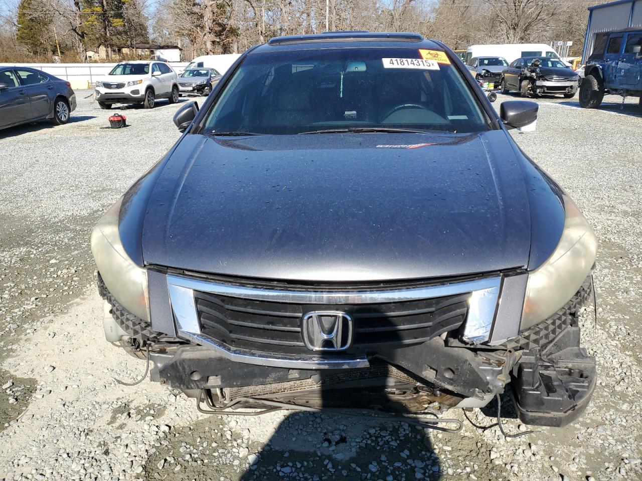 2009 Honda Accord VIN 1HGCP36849A019263 Copart auction photo, rear end / front end damage thumbnail 5