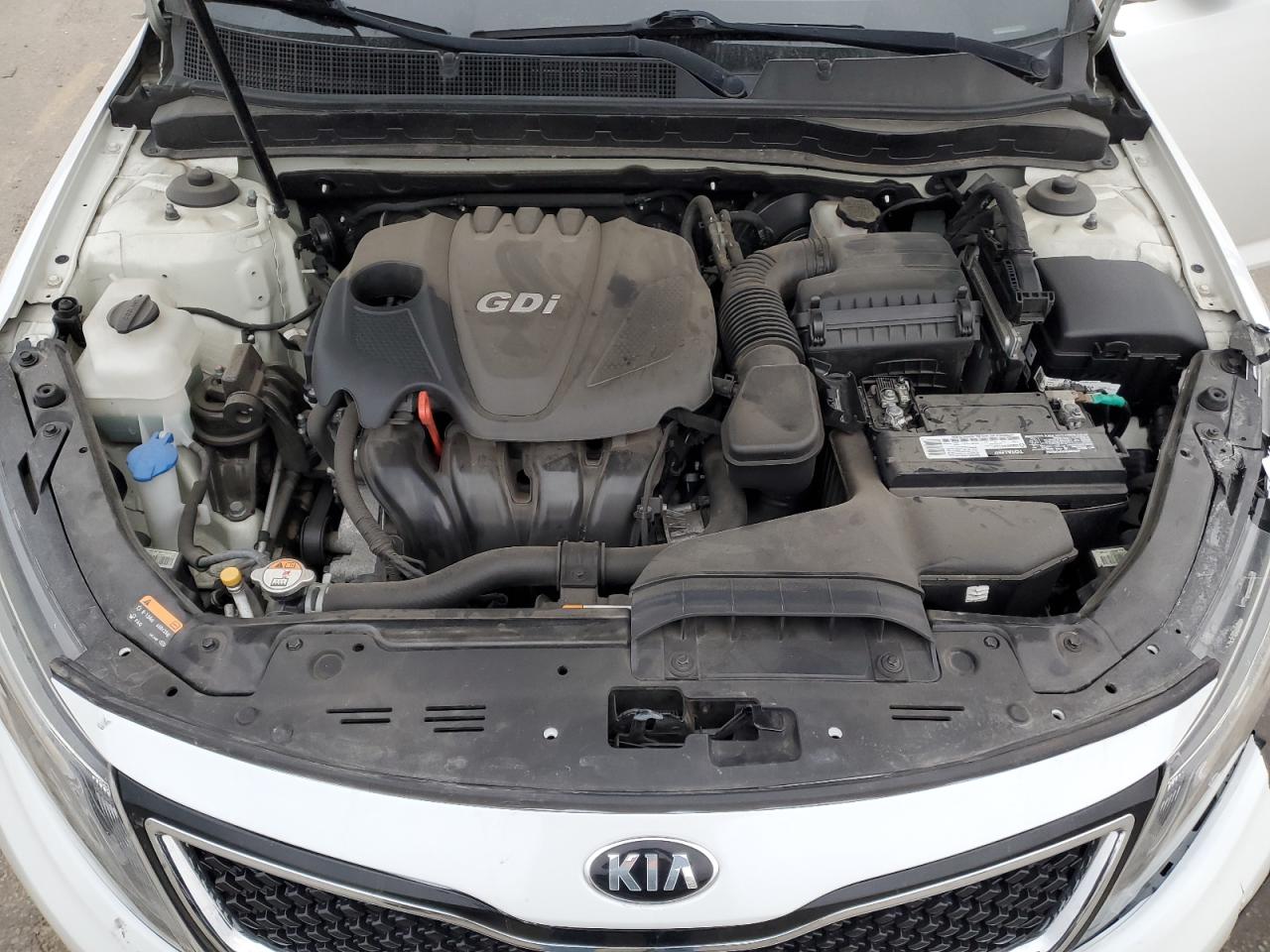 2015 KIA Optima VIN KNAGM4A77F5664908 Copart auction photo, front end / side damage thumbnail 11
