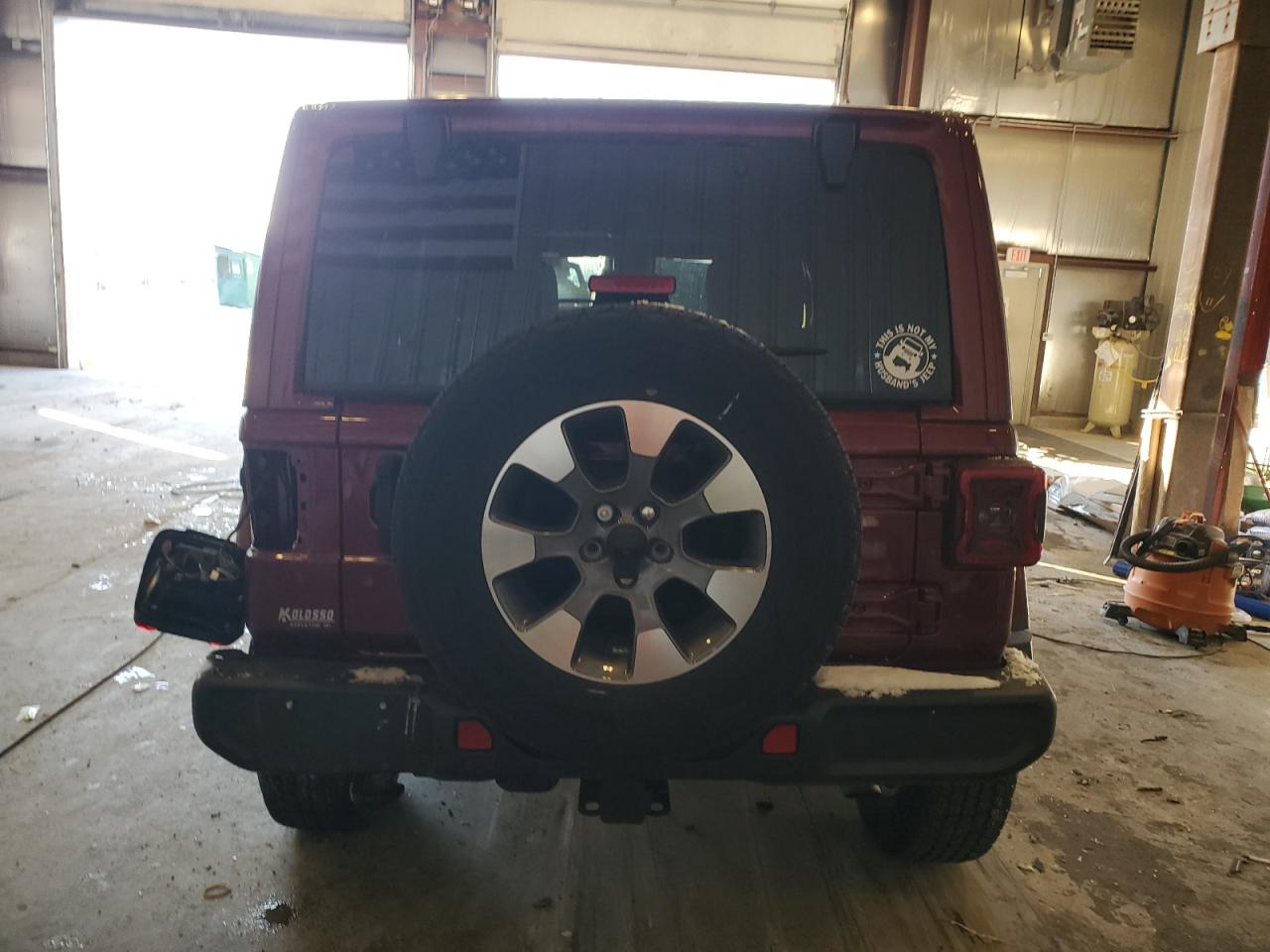 2021 Jeep Wrangler VIN 1C4HJXEG5MW776125 Copart auction photo, front end damage thumbnail 6