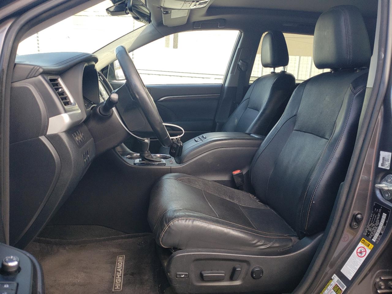 2015 Toyota Highlander VIN 5TDDCRFH9FS012454 Copart auction photo, front end / side damage thumbnail 7