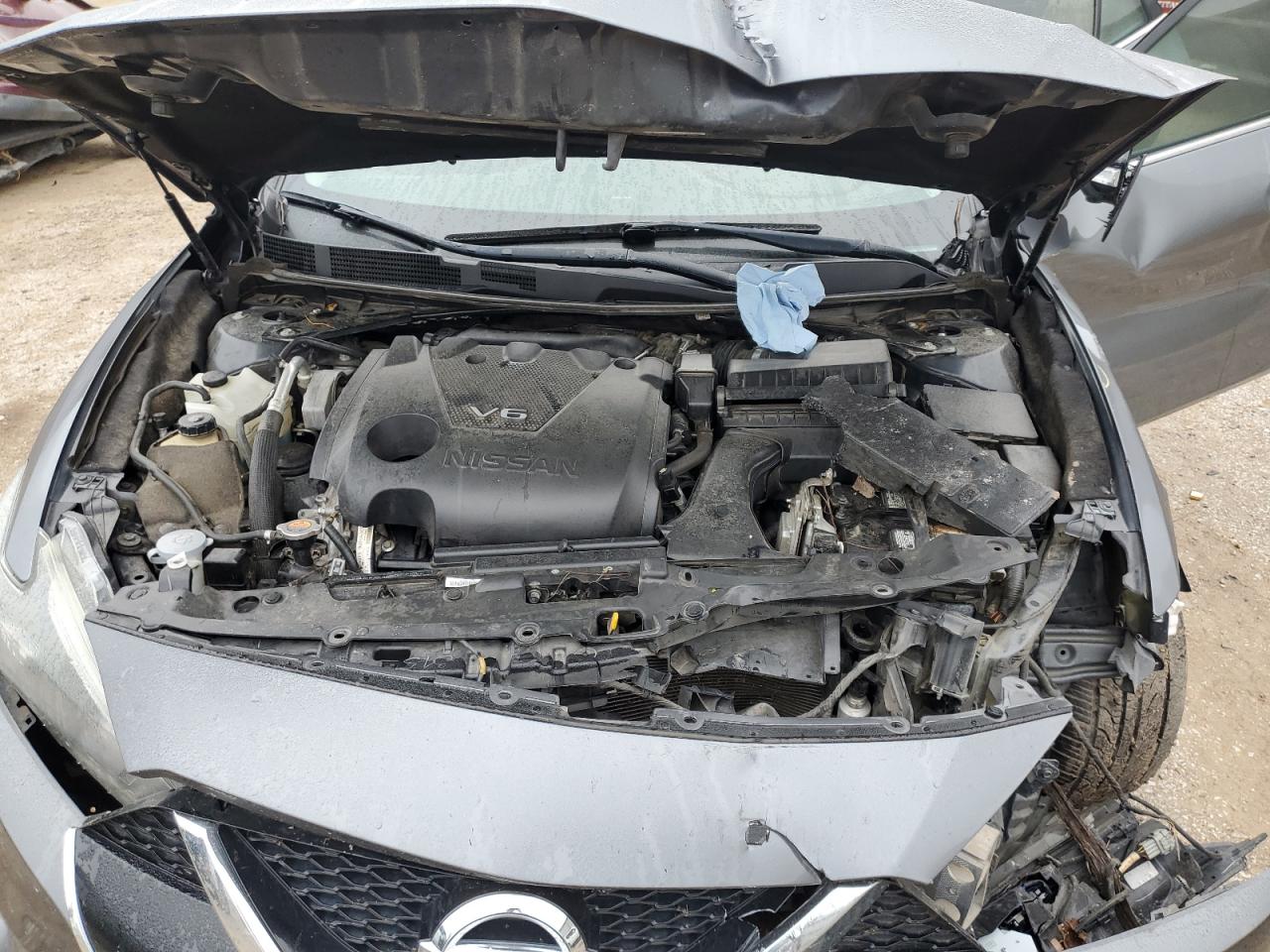 2018 Nissan Maxima VIN 1N4AA6AP4JC386136 Copart auction photo, front end / side damage thumbnail 12
