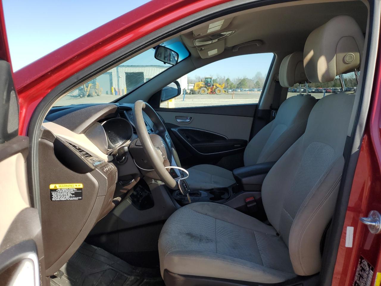 2017 Hyundai Santa Fe VIN 5XYZT3LB8HG414579 Copart auction photo, front end damage thumbnail 7