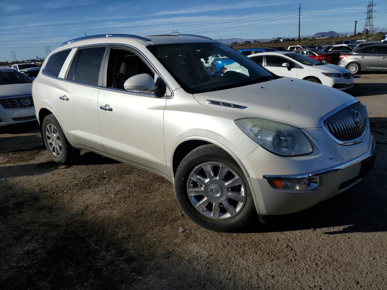 2011 Buick Enclave VIN 5GAKRBEDXBJ344262 Copart auction photo, front end damage thumbnail 4