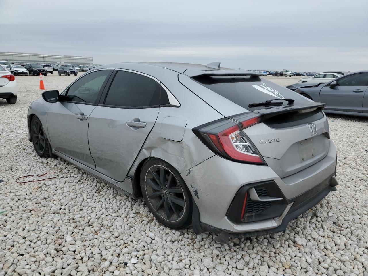 2021 Honda Civic VIN SHHFK7H62MU210675 Copart auction photo, rear end / side damage thumbnail 2
