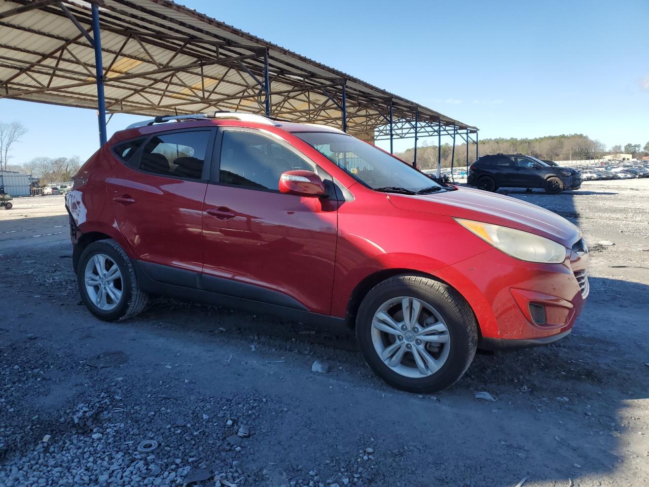 2012 Hyundai Tucson VIN KM8JU3AC6CU488642 Copart auction photo, rear end / minor dent/scratches damage thumbnail 4