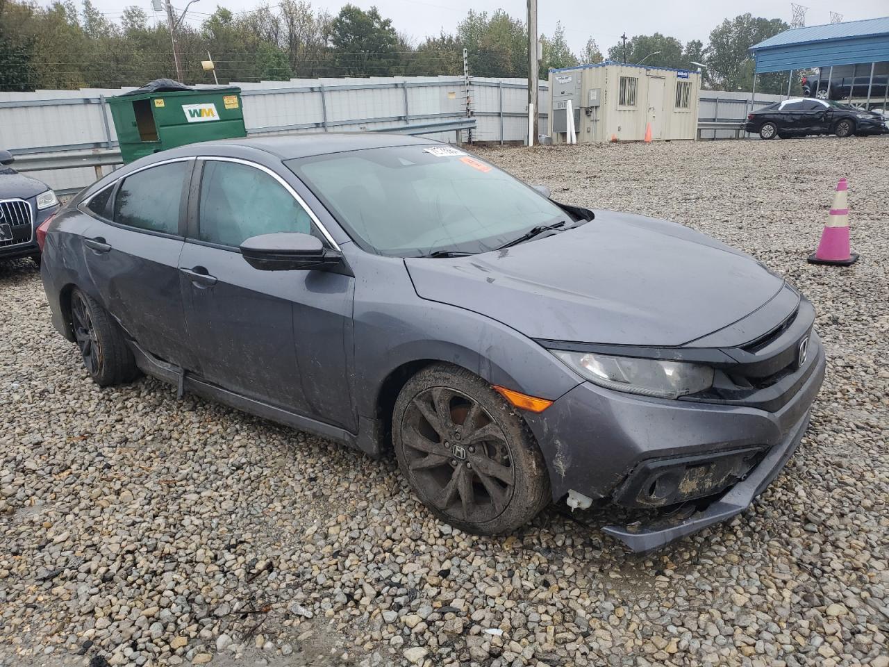 2020 Honda Civic VIN 2HGFC2E8XLH599177 Copart auction photo, all over damage thumbnail 4