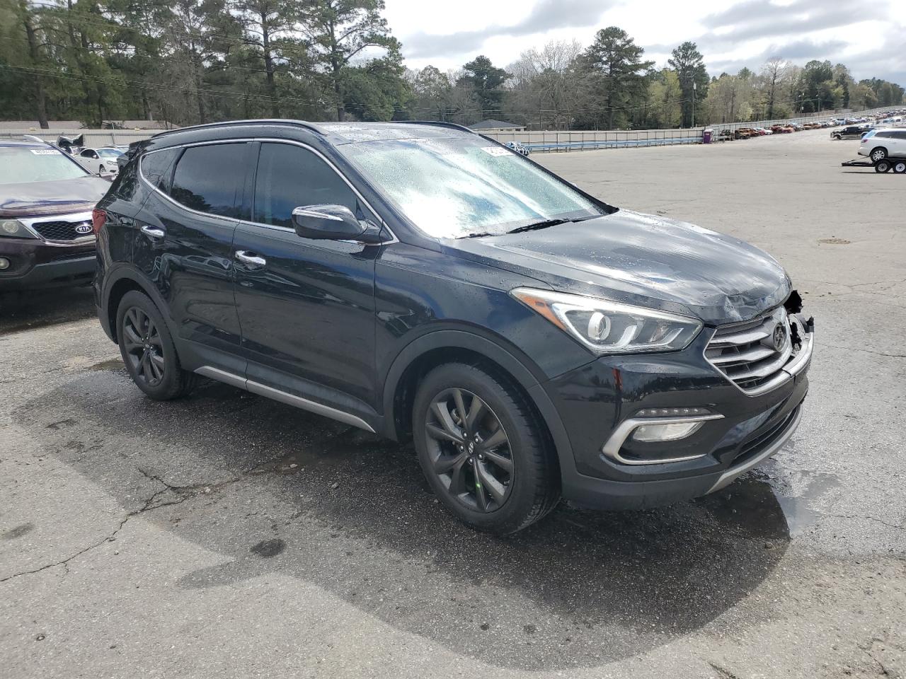2017 Hyundai Santa Fe VIN 5XYZW4LA1HG462543 Copart auction photo, front end damage thumbnail 4