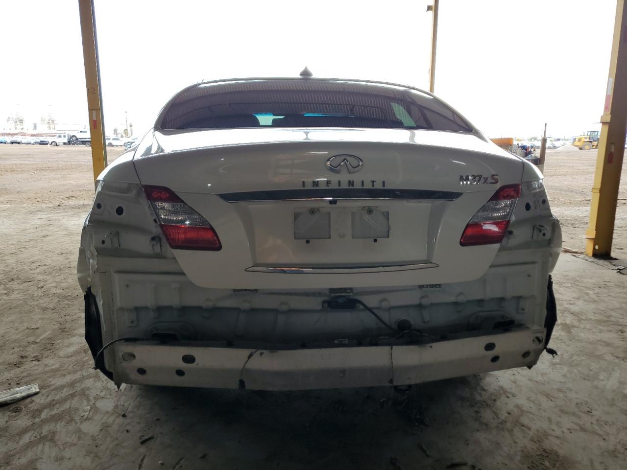 2013 Infiniti M VIN JN1BY1AR4DM604656 Copart auction photo, rear end damage thumbnail 6