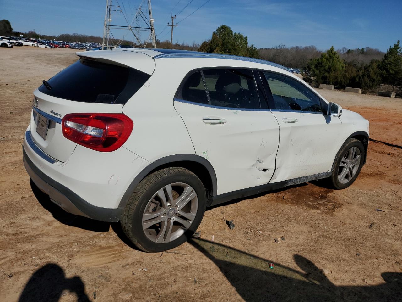 2016 Mercedes-Benz GLA-klasse VIN WDCTG4GBXGJ269015 Copart auction photo, front end / side damage thumbnail 3