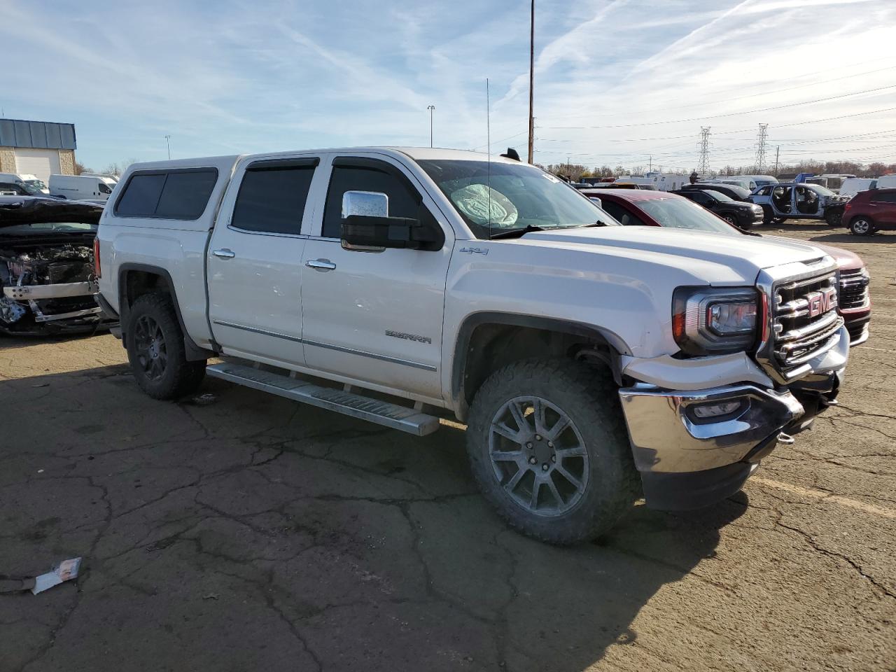 2017 GMC Sierra VIN 3GTU2NECXHG342378 Copart auction photo, front end damage thumbnail 4