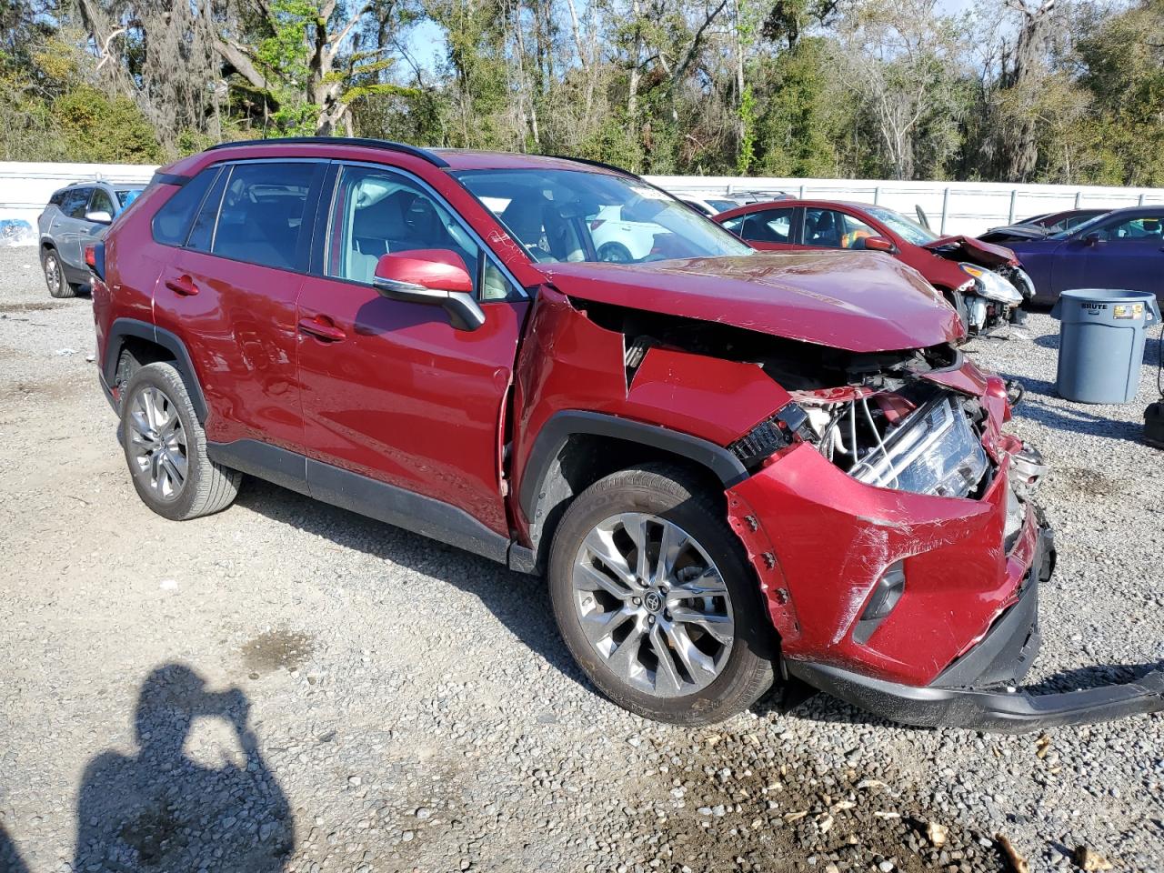 2023 Toyota RAV 4 VIN 2T3C1RFV2PW266952 Copart auction photo, front end / side damage thumbnail 4