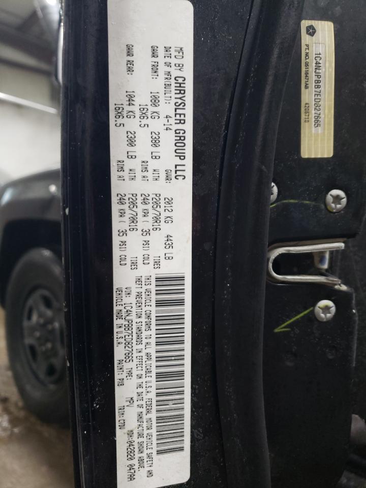 2014 Jeep Liberty (Patriot) VIN 1C4NJPBB7ED827665 Copart auction photo, side damage thumbnail 12
