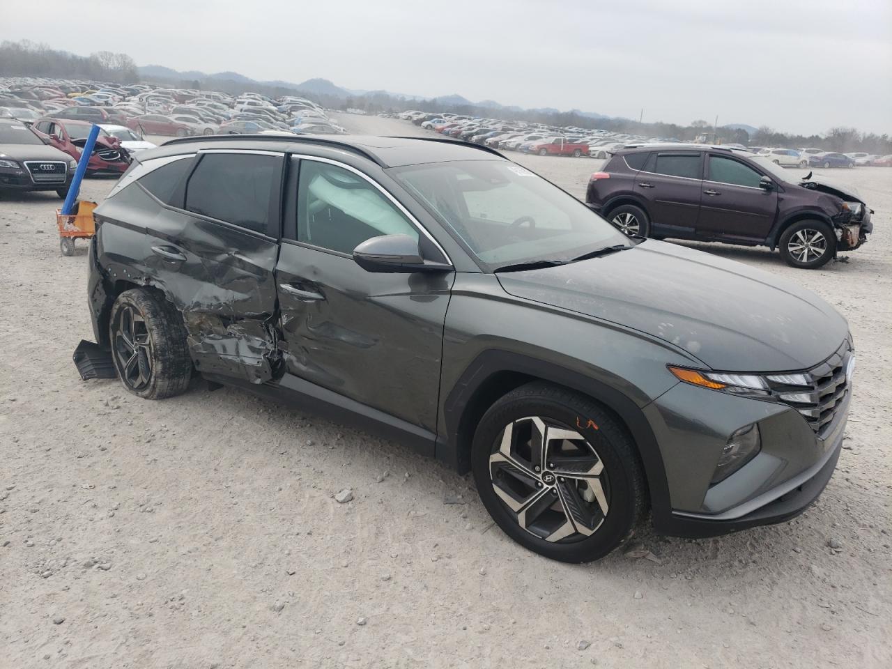 2022 Hyundai Tucson VIN 5NMJF3AE8NH059724 Copart auction photo, side / undercarriage damage thumbnail 4