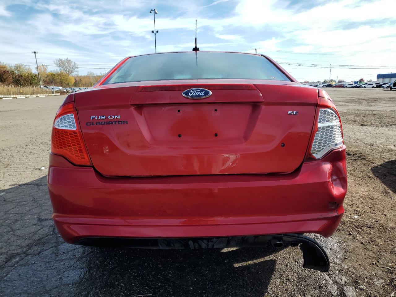 2012 Ford Fusion VIN 3FAHP0HA1CR260168 Copart auction photo, front end / rear end damage thumbnail 6