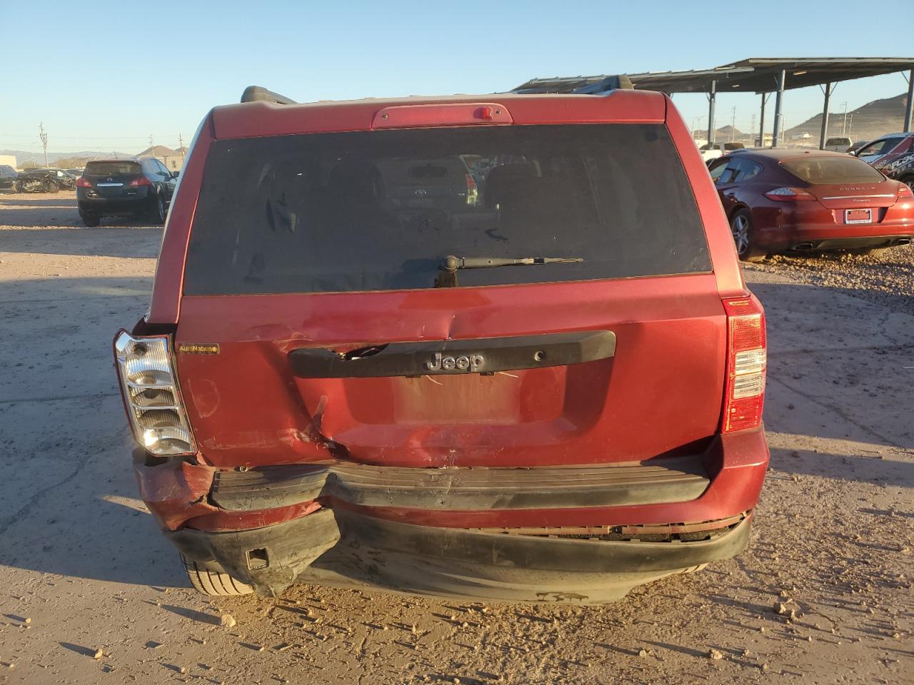 2014 Jeep Liberty (Patriot) VIN 1C4NJPBA6ED720520 Copart auction photo, rear end / front end damage thumbnail 6