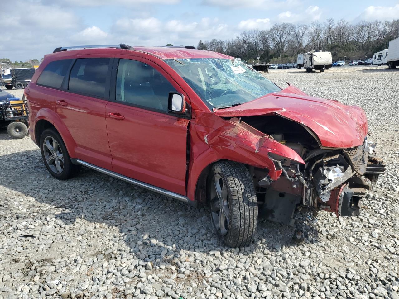 2016 Dodge Journey VIN 3C4PDCGB8GT198948 Copart auction photo, front end damage thumbnail 4
