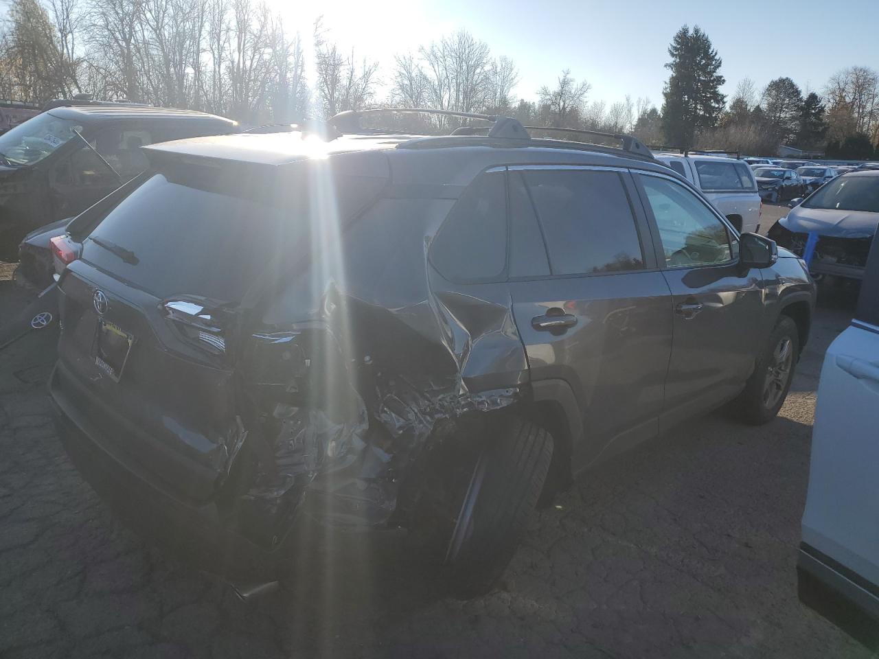 2024 Toyota RAV 4 VIN 2T3P1RFV4RC483201 Copart auction photo, side / undercarriage damage thumbnail 3