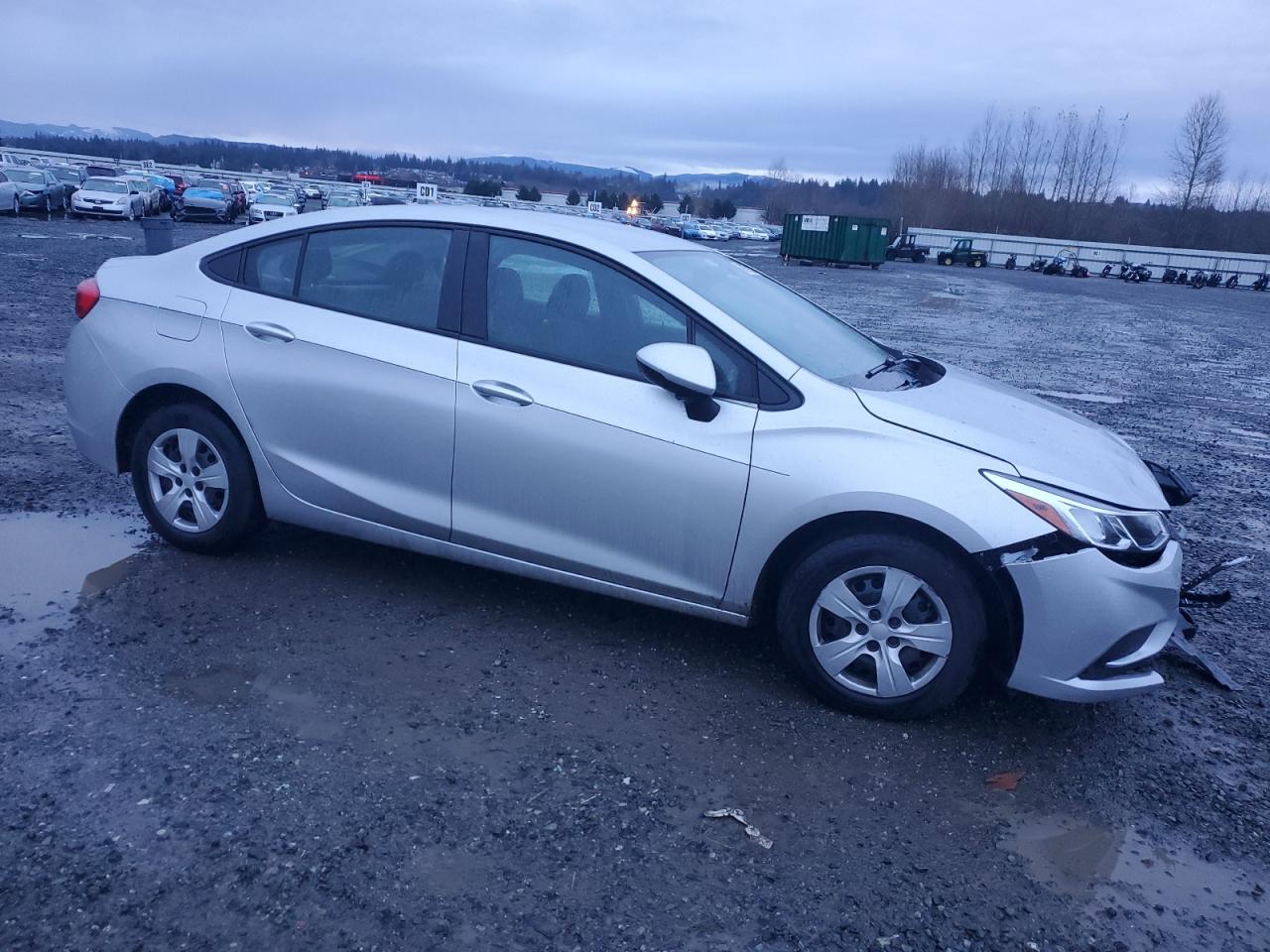 2018 Chevrolet Cruze VIN 1G1BC5SM5J7244399 Copart auction photo, front end / side damage thumbnail 4
