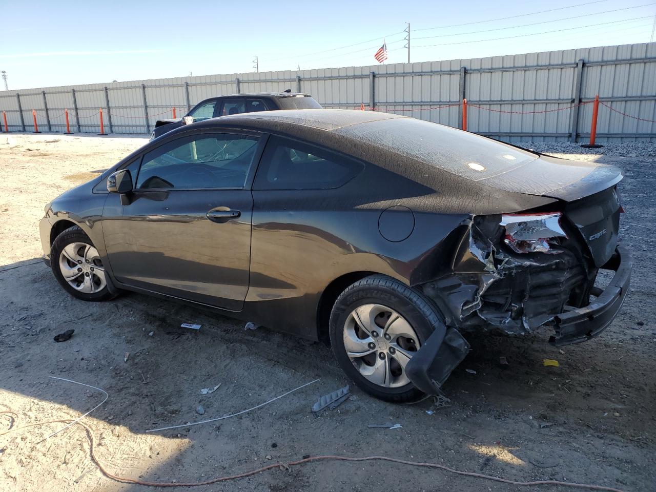 2013 Honda Civic VIN 2HGFG3B58DH510888 Copart auction photo, rear end damage thumbnail 2