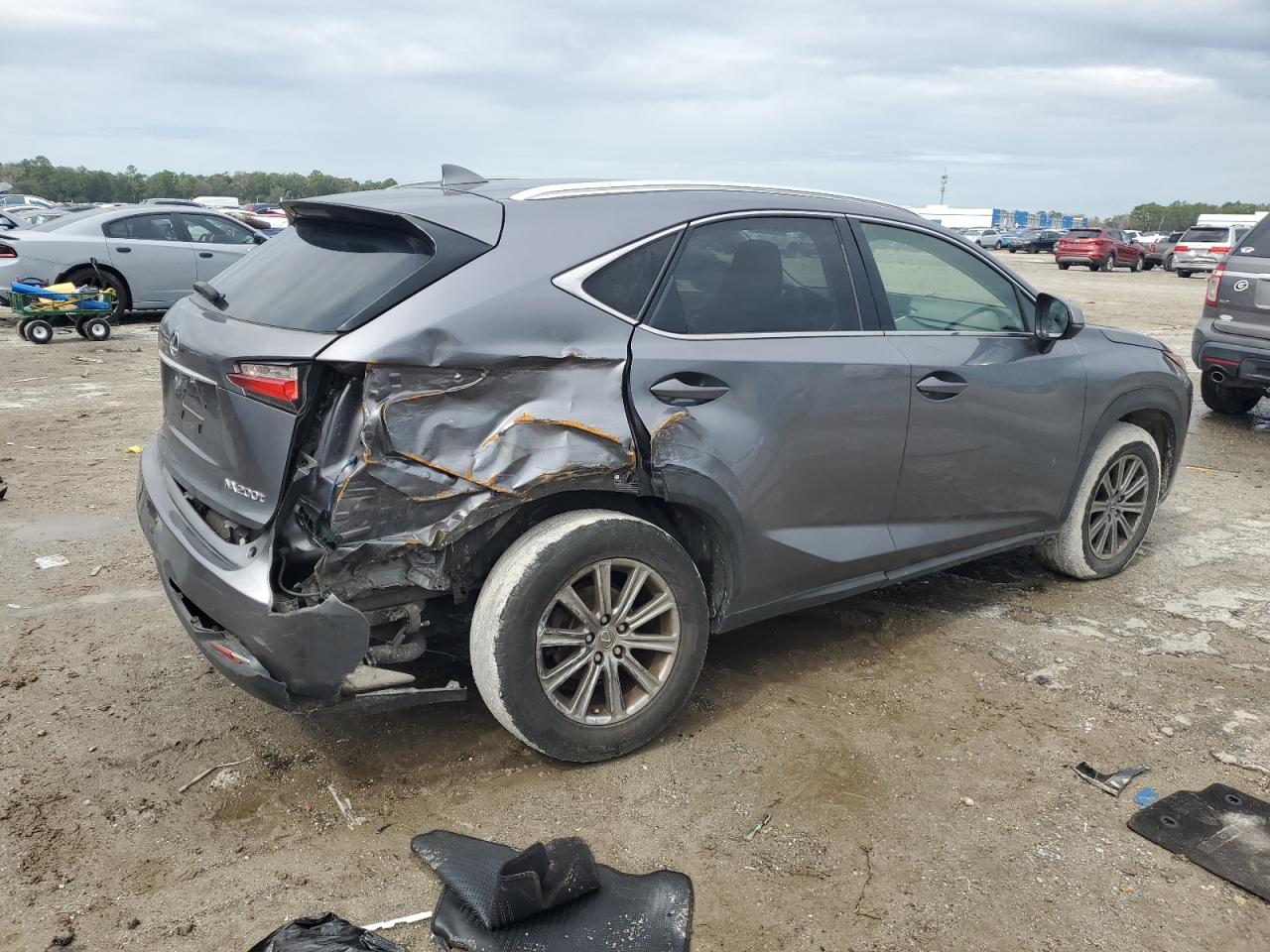 2017 Lexus NX VIN JTJYARBZ3H2073005 Copart auction photo, rear end damage thumbnail 3