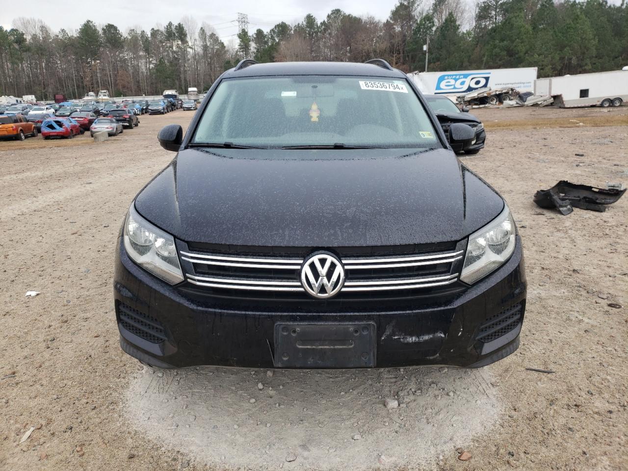 2015 Volkswagen Tiguan VIN WVGBV7AX9FW518186 Copart auction photo, rear end damage thumbnail 5