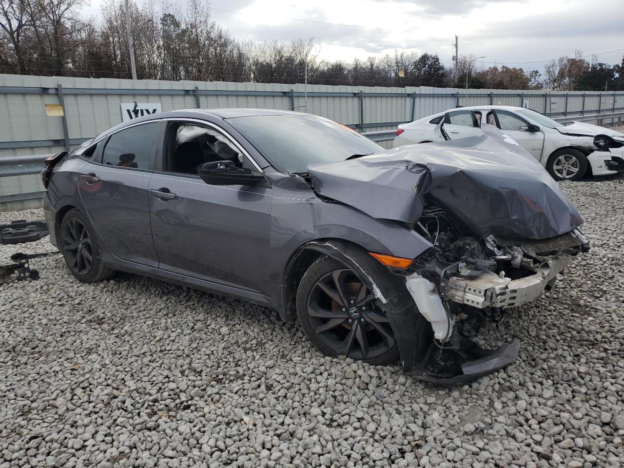 2019 Honda Civic VIN 19XFC2F89KE017755 Copart auction photo, all over damage thumbnail 4