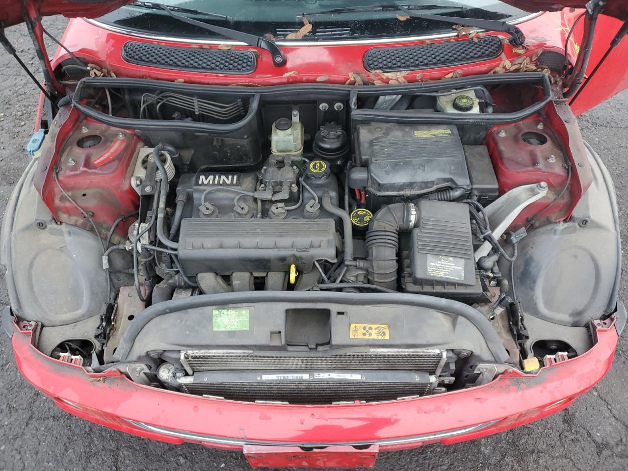 2003 MINI Cooper VIN WMWRC33413TC45360 Copart auction photo, front end damage thumbnail 11