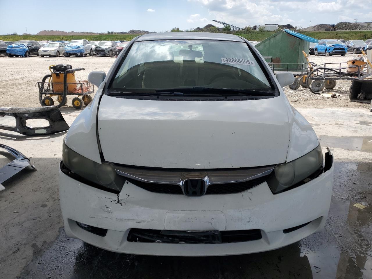 2009 Honda Civic VIN 2HGFA16569H521881 Copart auction photo, front end / rear end damage thumbnail 5
