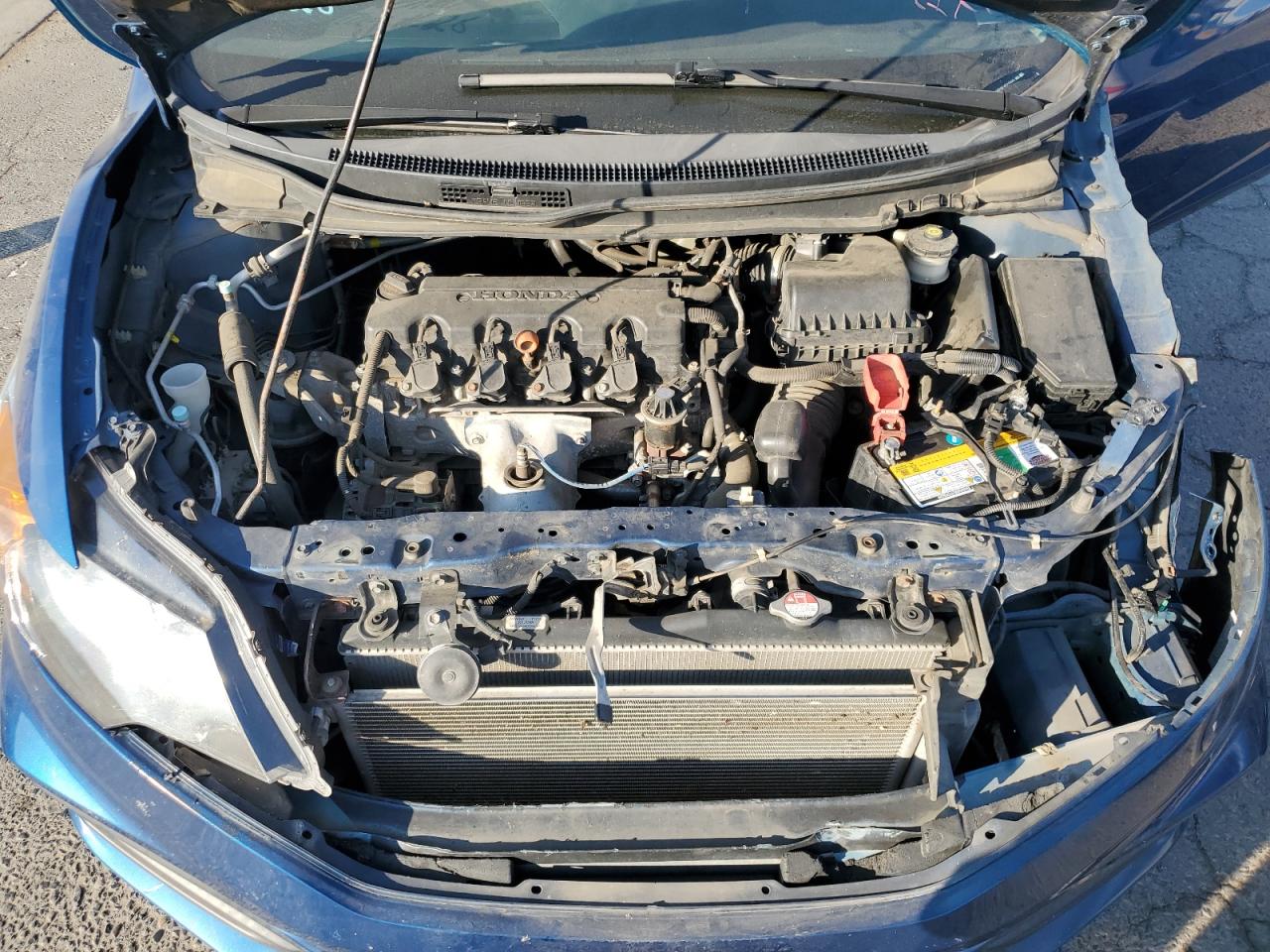 2014 Honda Civic VIN 2HGFG3B89EH522883 Copart auction photo, rear end / front end damage thumbnail 11