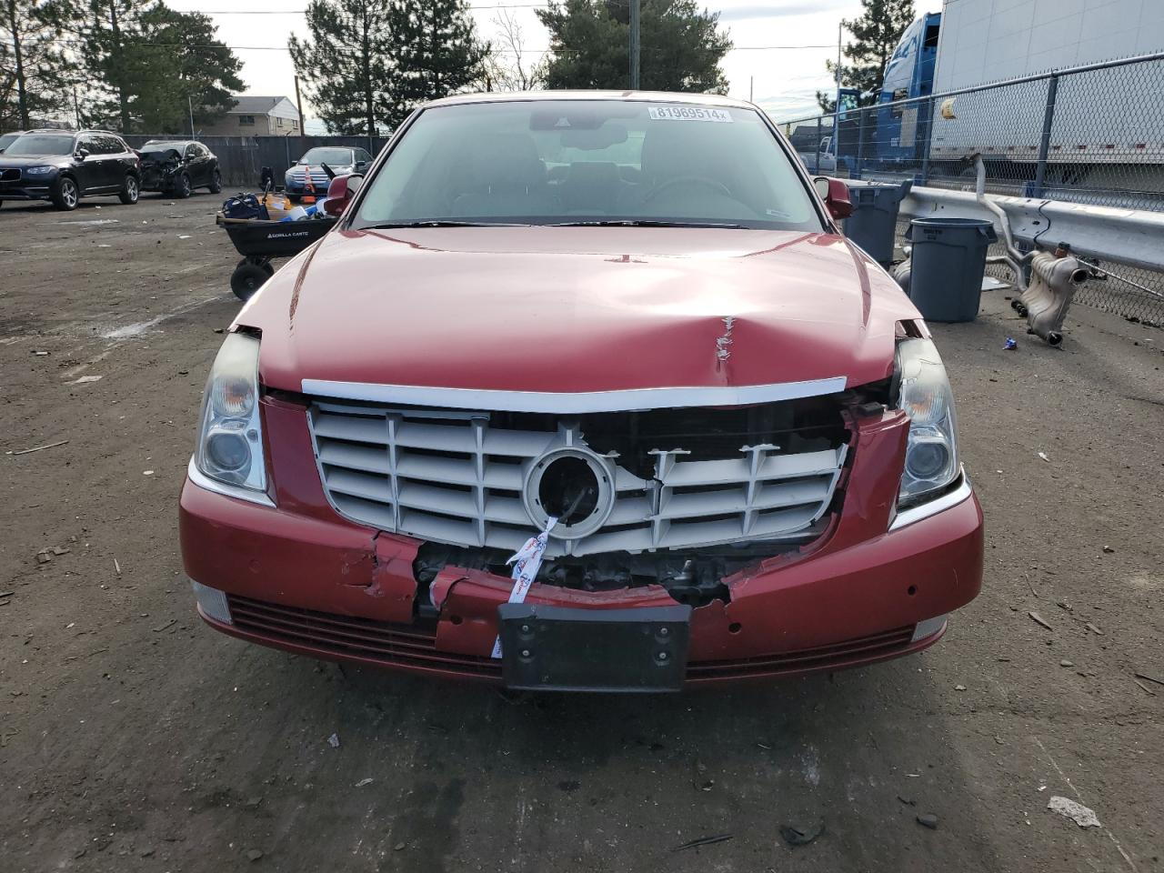 2011 Cadillac DTS VIN 1G6KP5ES0BU120844 Copart auction photo, front end / hail damage thumbnail 5