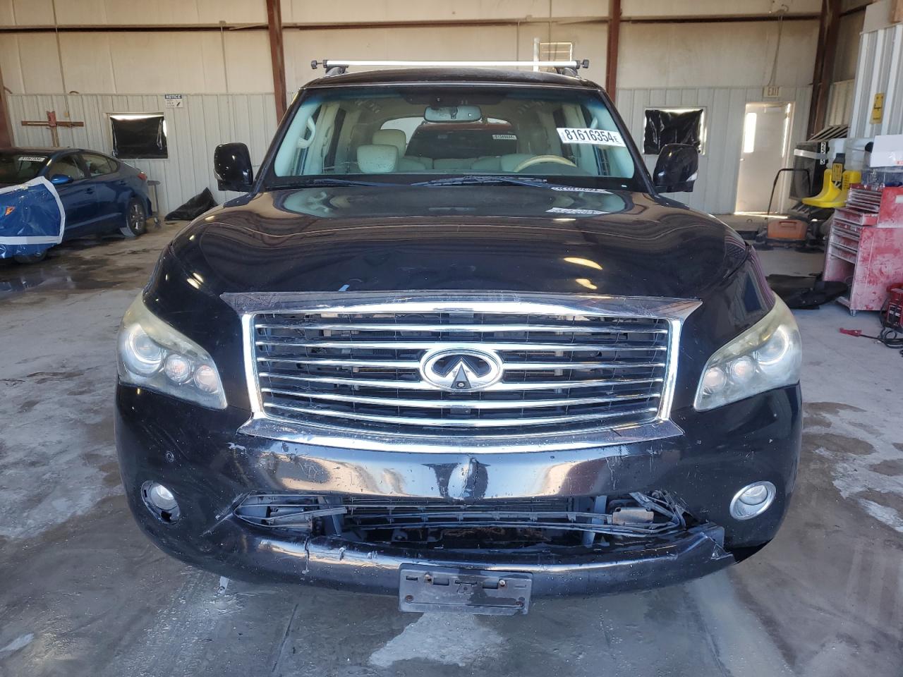 2012 Infiniti QX56 VIN JN8AZ2NE9C9015224 Copart auction photo, front end / minor dent/scratches damage thumbnail 5