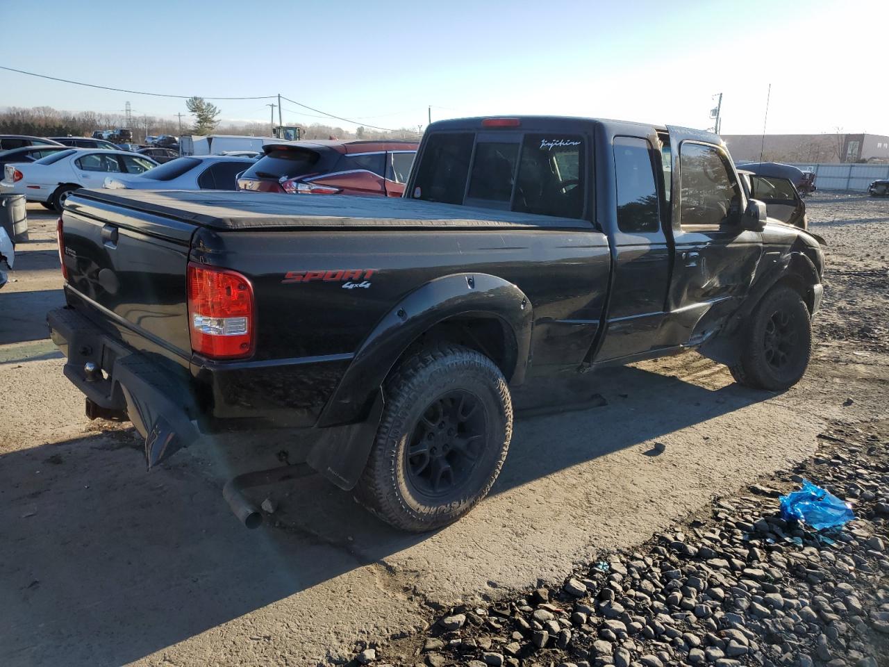 2007 Ford Ranger VIN 1FTZR45E57PA39645 Copart auction photo, front end / side damage thumbnail 3