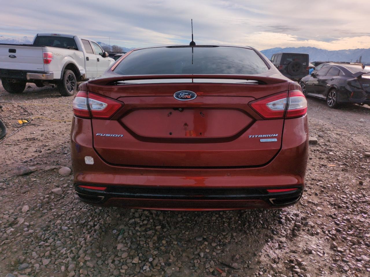 2014 Ford Fusion VIN 3FA6P0K92ER320032 Copart auction photo, side damage thumbnail 6