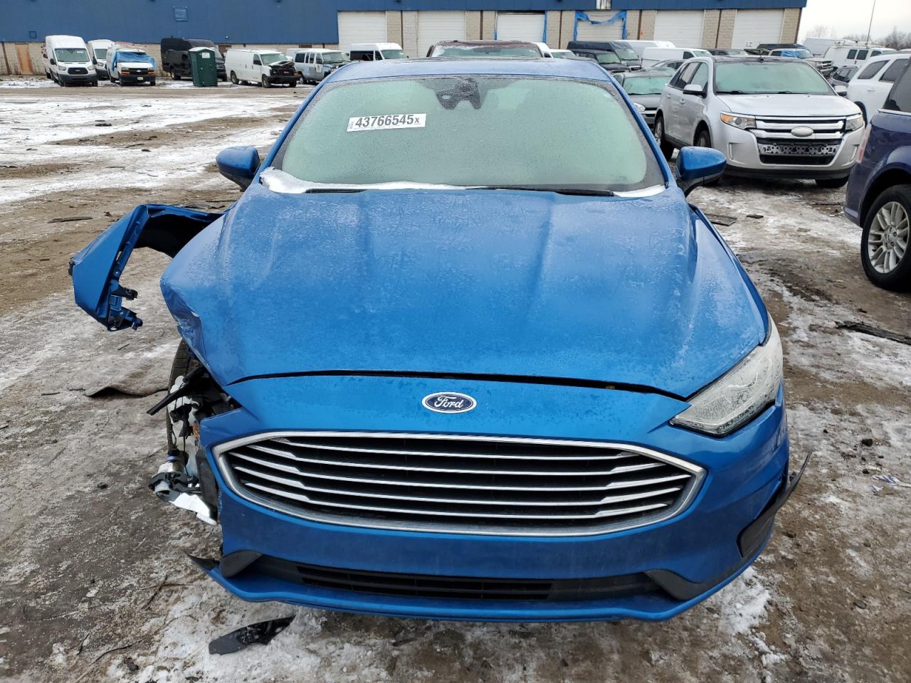 2020 Ford Fusion VIN 3FA6P0HD2LR218741 Copart auction photo, front end / mechanical damage thumbnail 5