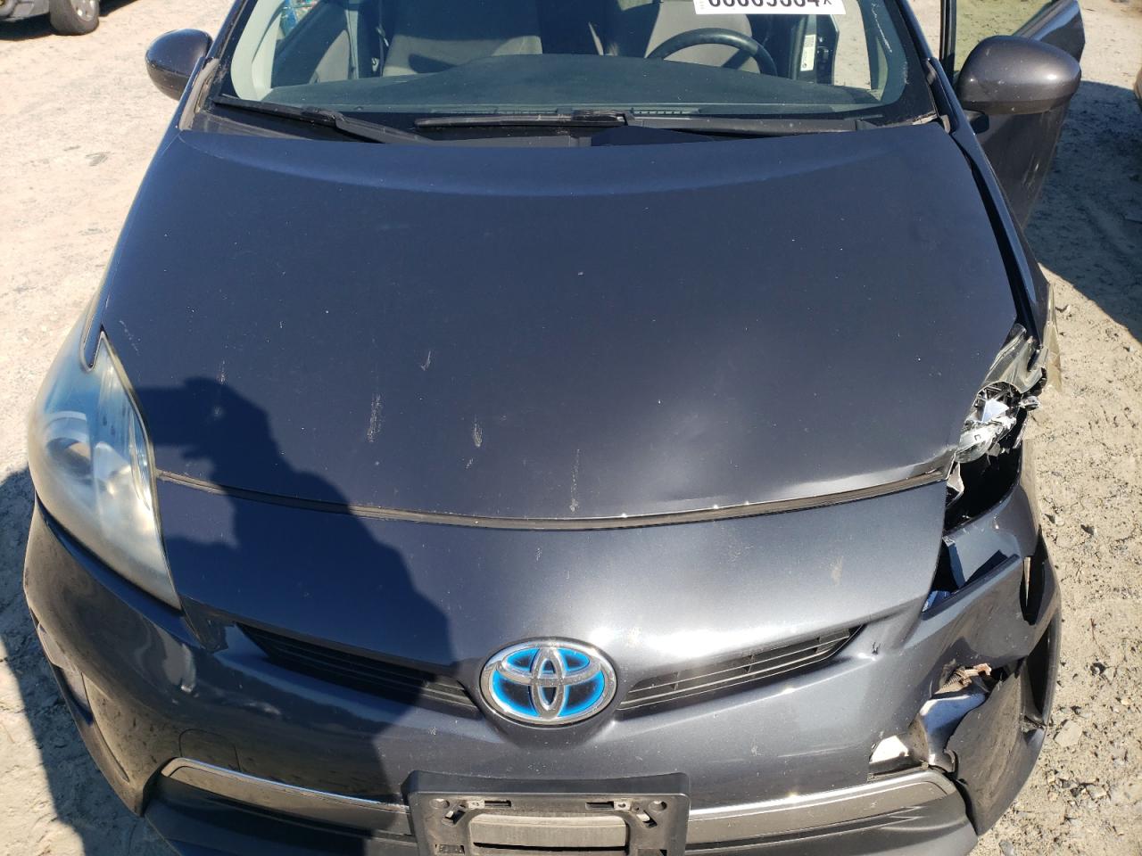 2014 Toyota Prius VIN JTDKN3DP4E3055561 Copart auction photo, front end / side damage thumbnail 11
