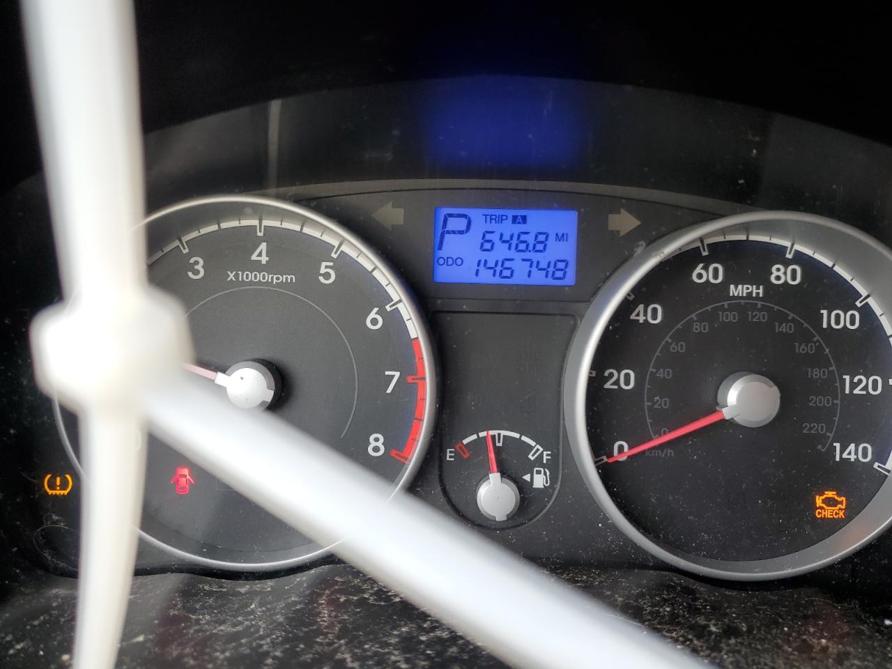 2011 Hyundai Accent VIN KMHCN4AC6BU544492 Copart auction photo, normal wear damage thumbnail 9
