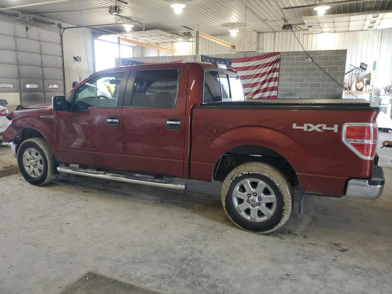 2014 Ford F-150 VIN 1FTFW1EF8EKF17361 Copart auction photo, front end / side damage thumbnail 2