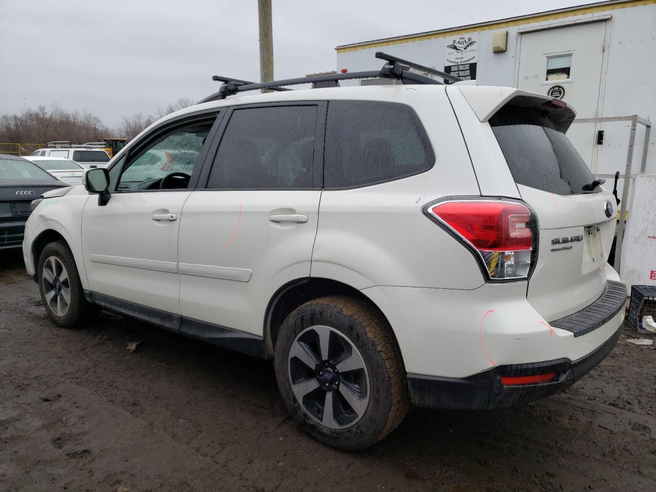 2017 Subaru Forester VIN JF2SJAEC4HH465698 Copart auction photo, front end / burn - engine damage thumbnail 2