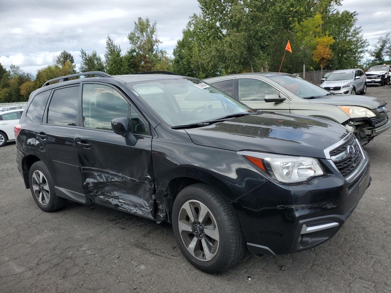 2018 Subaru Forester VIN JF2SJAGC6JH443673 Copart auction photo, all over / undercarriage damage thumbnail 4